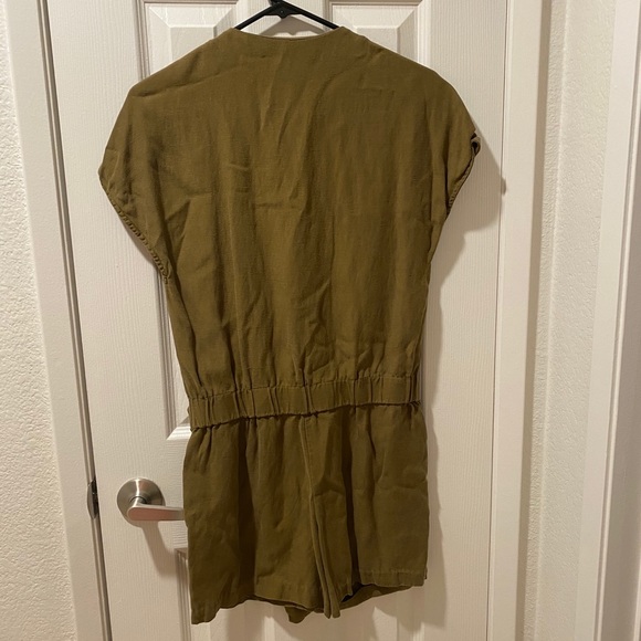 MANGO Dirty Green Skort Romper - Picture 2 of 5